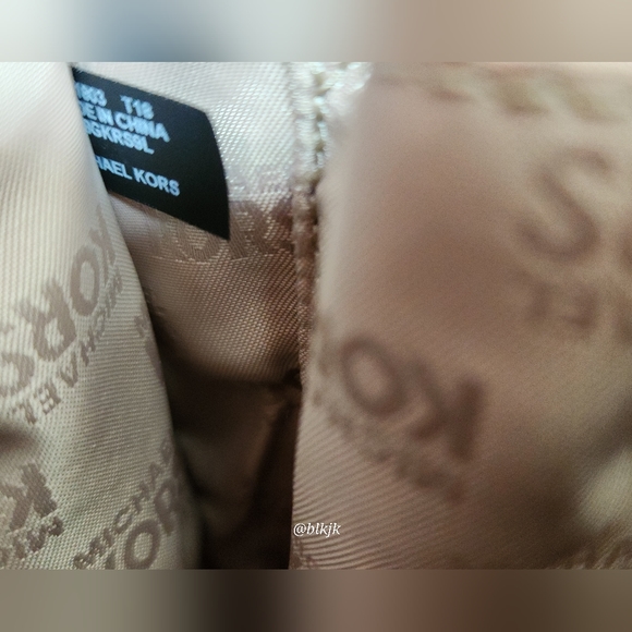 Michael Kors Karson Large Leather Satchel And Wallet Set *Denim/Navy* EUC - Picture 11 of 17